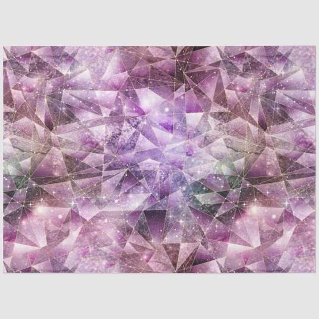 Papier Mousseline Une Série Crystal De Minuit Design 8 (Recto)