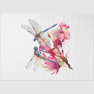Papier Mousseline Une série d'aquarelles de dragonfly Design 1