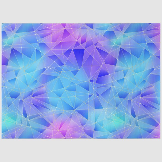 Papier Mousseline Une série de cristaux de sirène Design 8 (Recto)