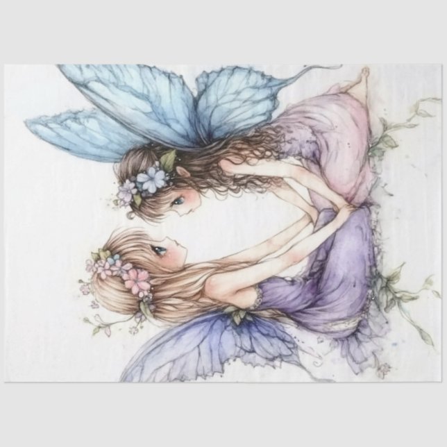 Papier Mousseline Une série de fées de printemps #2 (Recto)