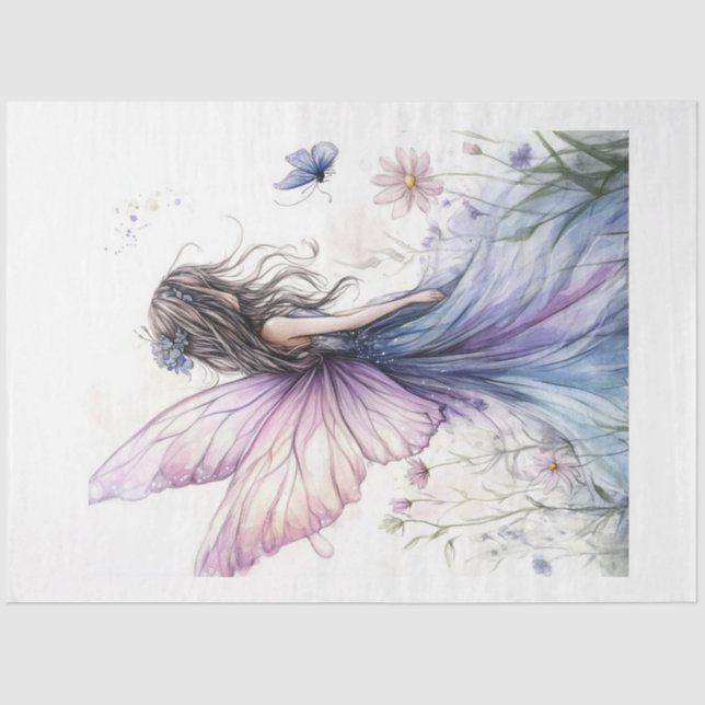 Papier Mousseline Une série de fées de printemps #5 (Recto)