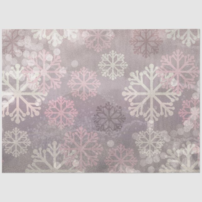 Papier Mousseline Une série de Grunge d'hiver rose 7 (Recto)