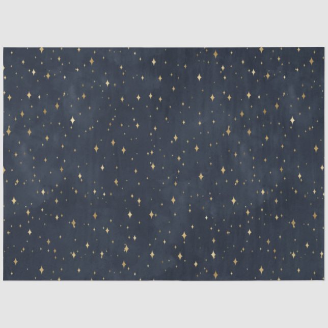Papier Mousseline Une série de nuit étoilée céleste Design 1 (Recto)