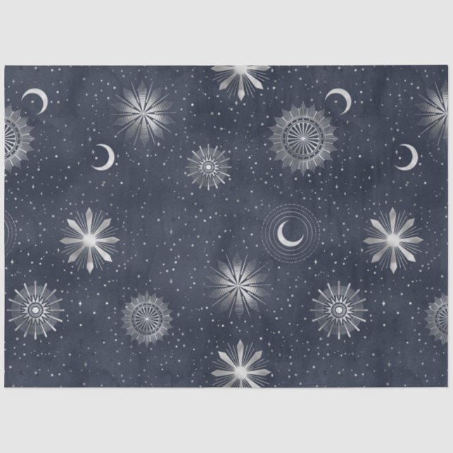 Papier Mousseline Une série de nuit étoilée en argent 4 (Recto)