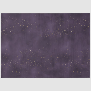 Papier Mousseline Une série de nuit violette étoilée 6
