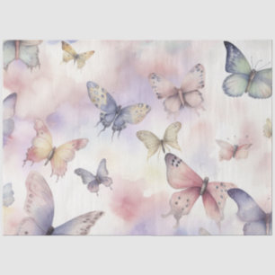 Papier Mousseline Une série de papillons célestes 6