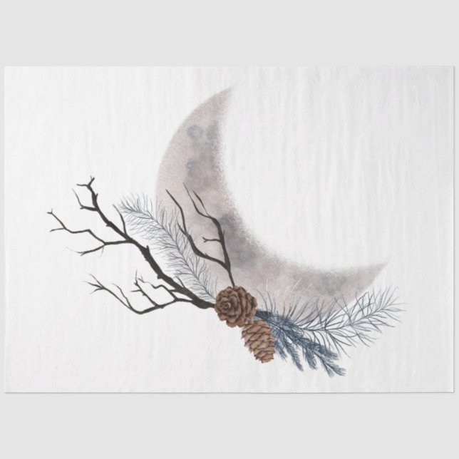 Papier Mousseline Une série d'oiseaux de Noël Design 3 (Recto)