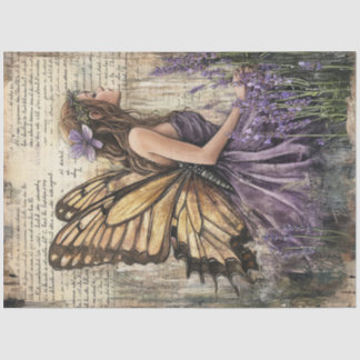 Papier Mousseline Une série mystique de fées de lavande #8