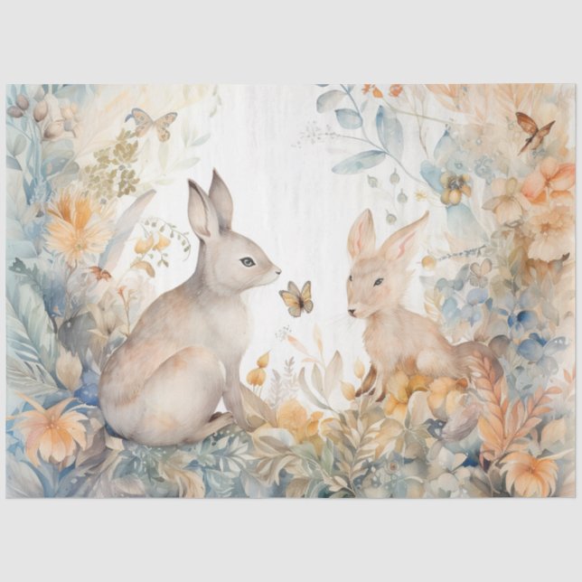 Papier Mousseline Une série Whimsical Woodland Design 10 (Recto)