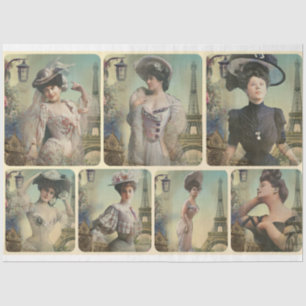 Papier Mousseline Une Shabby Chic Parisienne Série Design 1 Tissu