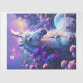 Papier Mousseline Unicorn Rose