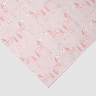 Papier Mousseline Unicorne magique rose pâle