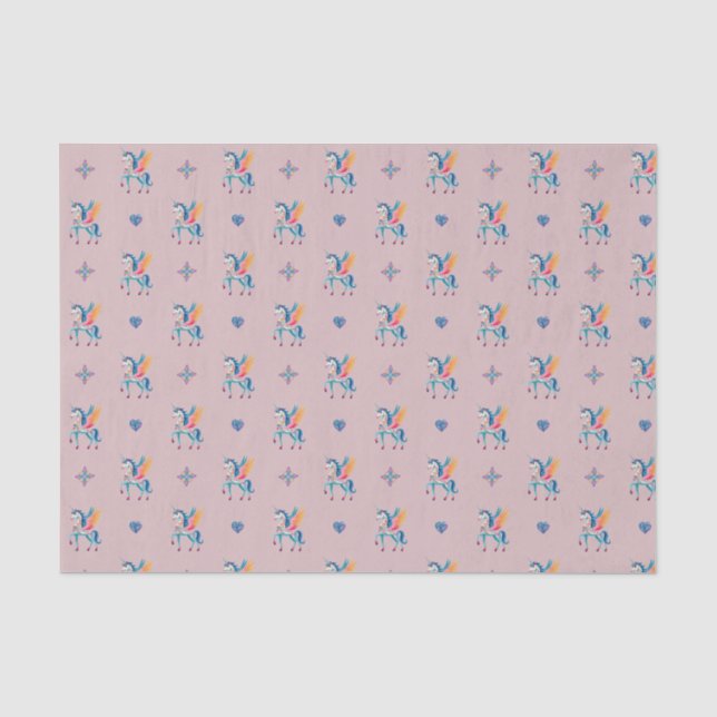 Papier Mousseline Unicorne torse (Recto)