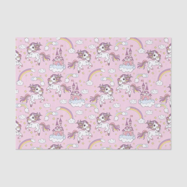 Papier Mousseline Unicornes dansantes (Recto)