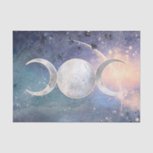Papier Mousseline Univers Triple Lune Céleste Goddess Moonstone