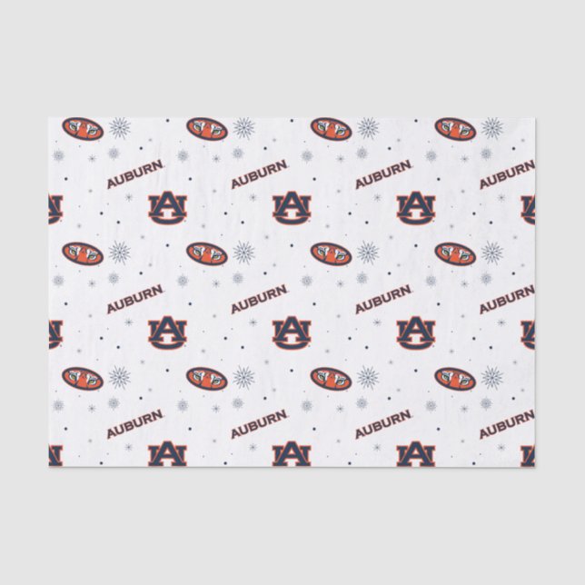 Papier Mousseline Université d'Auburn | Motif de vacances (Recto)