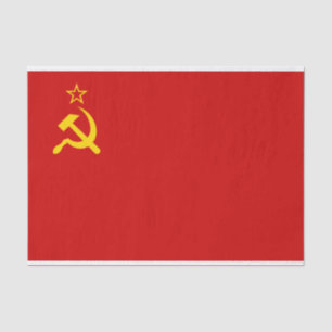 Papier Mousseline URSS Union soviétique Drapeau faucon communiste fa