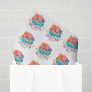 Papier Mousseline USA 250e anniversaire Palmiers