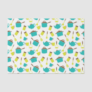 Papier Mousseline Ustensiles de cuisine colorés, Découpage