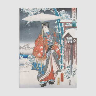 Papier Mousseline Utagawa Hiroshige - Conte de Genji, Prince Élégant