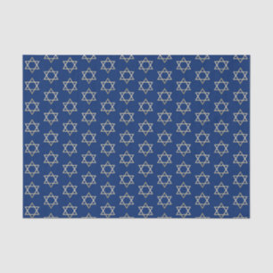 Papier Mousseline Vacances de bleu de Hanoukka d'étoile de David