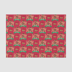Papier Mousseline Vacances de Noël Joie au Motif des écureuils
