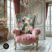Vache des Hautes Terres Florales en costume baroqu