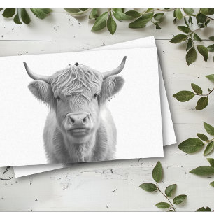 Papier Mousseline Vache des Highlands Adorable