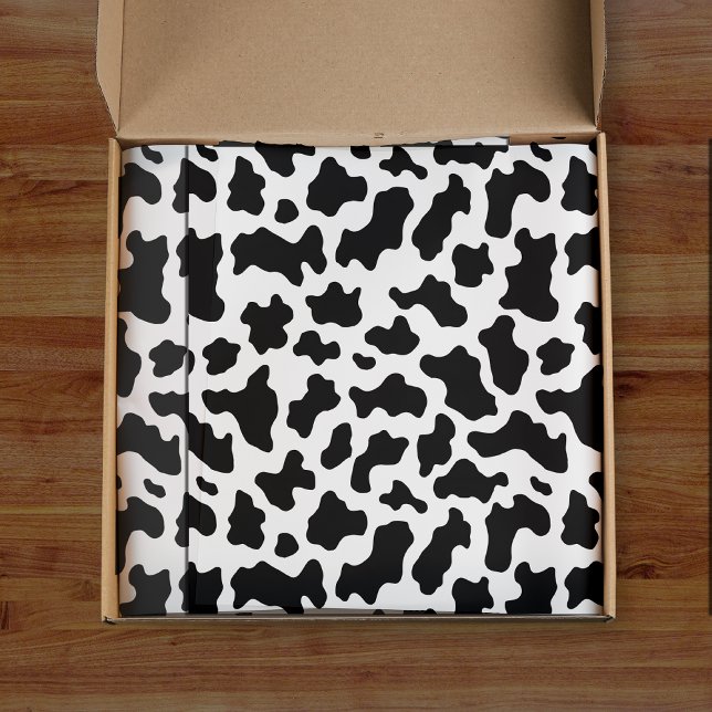 Papier Mousseline Vache Imprimer Cowgirl Country Farm Animal Party (Créateur téléchargé)