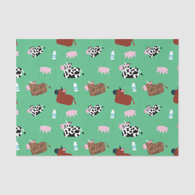 Papier Mousseline Vaches âgées (Recto)