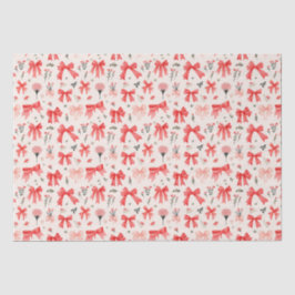 Papier Mousseline Vaches florales - Motif floral et ruban