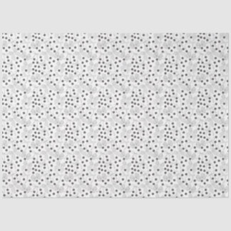 Papier Mousseline Vaches grises et points gris foncé