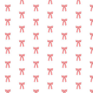 Papier Mousseline Vaches satinées rouges et blanches Bow Sucre de ca