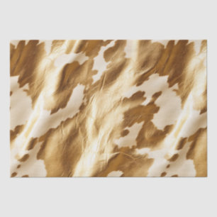 Papier Mousseline Vachette à crème dorée occidentale