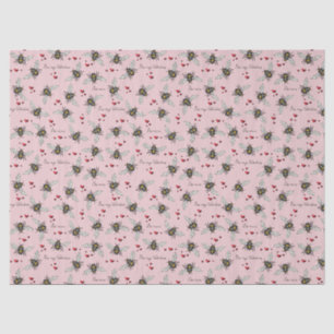 Papier Mousseline Valentines Abeilles de la mine Illustration Motif