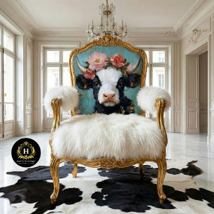 Papier Mousseline Valentines Day Highland Cow Rustic Decoupage