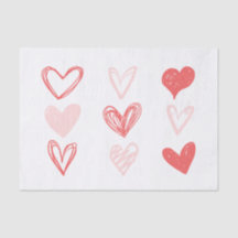 Valentine's Hearts Rose minimaliste moderne