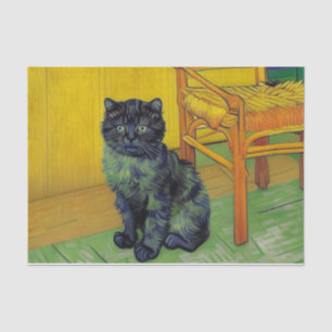 Papier Mousseline Van Gogh Black Cat