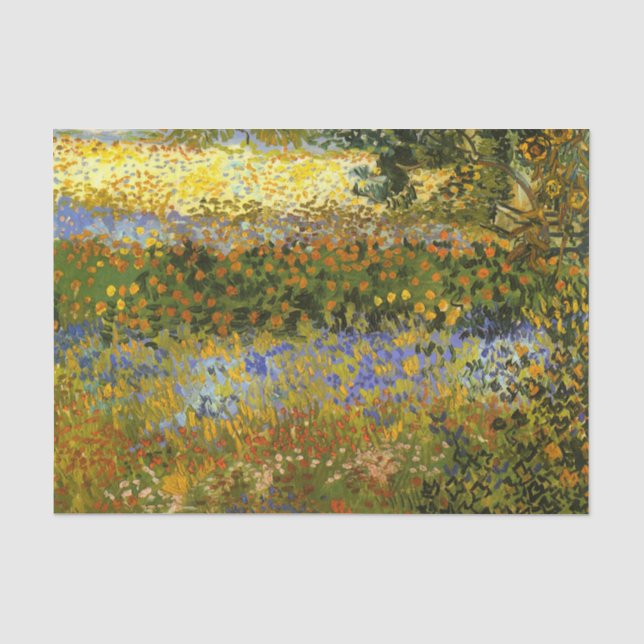 Papier Mousseline Van Gogh - Flower Garden (Recto)