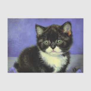 Papier Mousseline Van Gogh Tuxedo Kitten