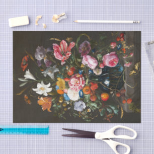 Papier Mousseline Vase de fleurs   Jan Davidsz de Heem