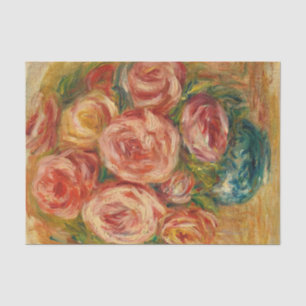 Papier Mousseline Vase de Roses de Renoir