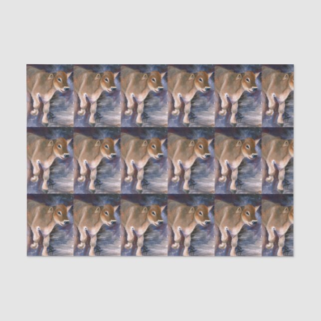 Papier Mousseline Veau de Suisse Brown (Recto)