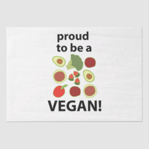 Papier Mousseline Vegan Fier D'Être Un Végan