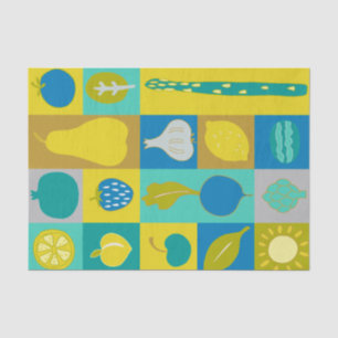Papier Mousseline Veggie Blocks I