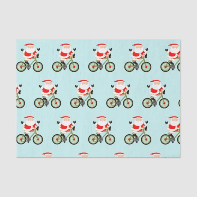 Papier Mousseline Vélo cadeau de vacances (Recto)