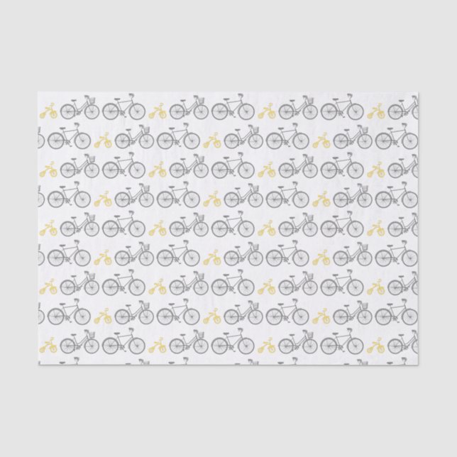 Papier Mousseline Vélo jaune (Recto)