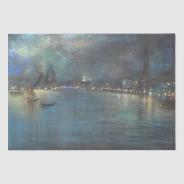 Papier Mousseline Venetian Nocturne (par Glenn Cooper Henshaw) (Recto)