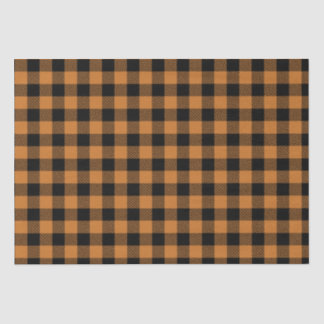 Papier Mousseline vérificateur orange et noir de bûcherons