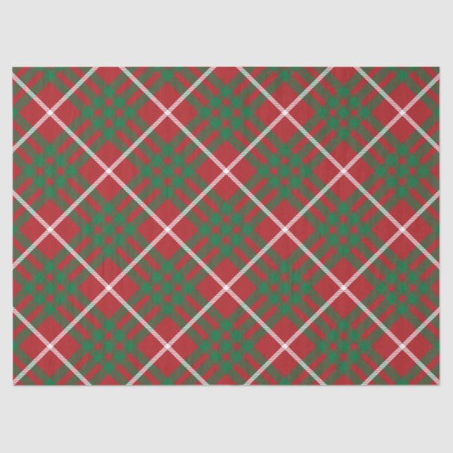 Papier Mousseline Vérification rouge et verte (Recto)